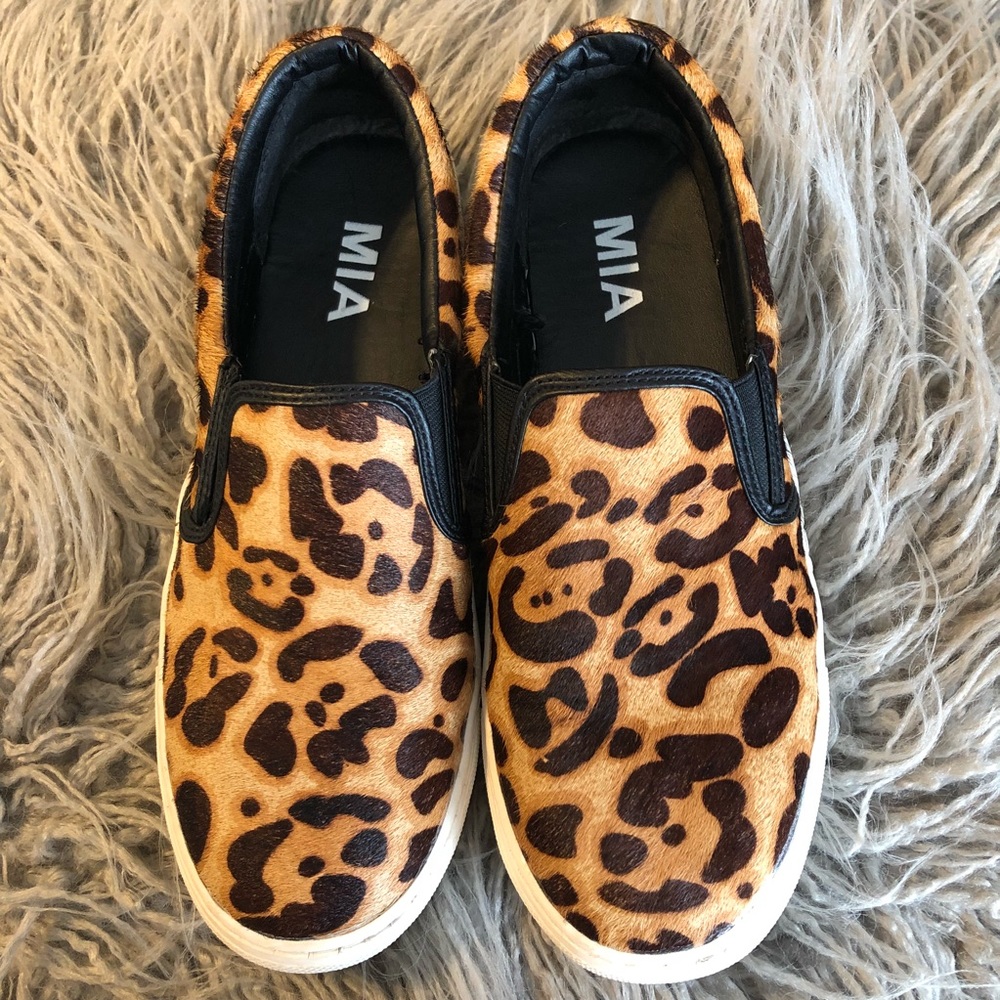 Mia Leopard Calf Hair Shoes
